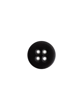 Italian Black Plastic 4-Hole Button – 16L/10mm Italian Black Plastic 4-Hole Button – 16L/10mm