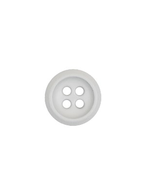 Italian White Plastic 4-Hole Button – 18L/11.5mm Italian White Plastic 4-Hole Button – 18L/11.5mm