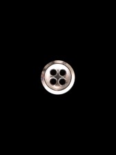 Italian Silver Metal 4-Hole Button – 14L/9mm Italian Silver Metal 4-Hole Button – 14L/9mm