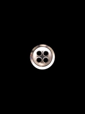 Italian Silver Metal 4-Hole Button – 14L/9mm Italian Silver Metal 4-Hole Button – 14L/9mm