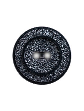 Italian Navy Gravel 2-Hole Button – 36L/23mm Italian Navy Gravel 2-Hole Button – 36L/23mm
