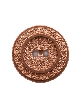 Italian Rose Gold Gravel 2-Hole Button – 44L/28mm Italian Rose Gold Gravel 2-Hole Button – 44L/28mm