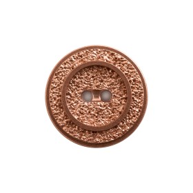Italian Rose Gold Gravel 2-Hole Button – 44L/28mm Italian Rose Gold Gravel 2-Hole Button – 44L/28mm