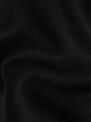 Black Heavyweight Linen Woven Black Heavyweight Linen Woven