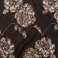 Metallic Rose Gold and Black Rosy Luxury Brocade Metallic Rose Gold and Black Rosy Luxury Brocade