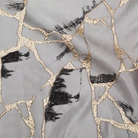 Metallic Gold, London Fog and Black Satin-Faced Abstract Luxury Brocade Metallic Gold, London Fog and Black Satin-Faced Abstract Luxury Brocade