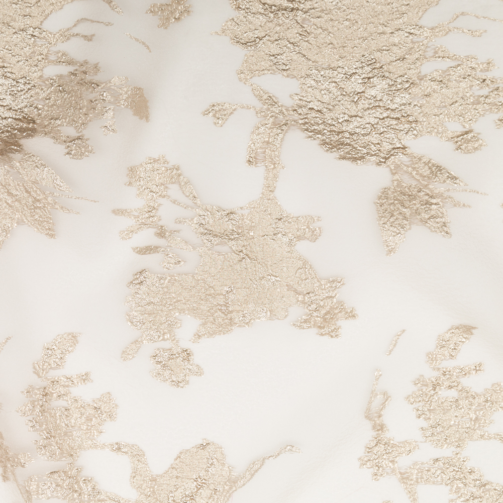 Metallic Golden Egg and Warm Sand Abstract Luxury Organza Brocade Metallic Golden Egg and Warm Sand Abstract Luxury Organza Brocade