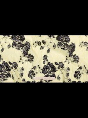 Metallic Black and Lemon Grass Rosy Luxury Brocade Metallic Black and Lemon Grass Rosy Luxury Brocade
