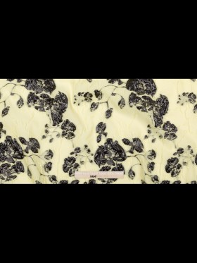 Metallic Black and Lemon Grass Rosy Luxury Brocade Metallic Black and Lemon Grass Rosy Luxury Brocade