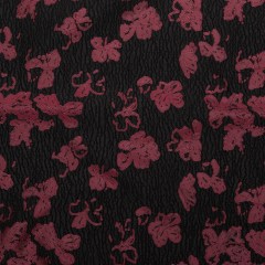 Metallic Black and Rhododendron Floral Luxury Brocade Metallic Black and Rhododendron Floral Luxury Brocade