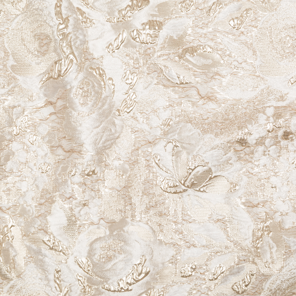 Metallic Golden Egg and Shell Rosy Luxury Brocade Metallic Golden Egg and Shell Rosy Luxury Brocade