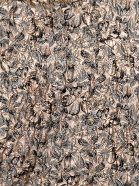 Metallic Antique Bronze, Portabella, Flint Gray and Black Floral Luxury Brocade Metallic Antique Bronze, Portabella, Flint Gray and Black Floral Luxury Brocade