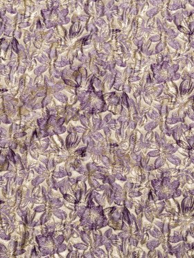 Metallic Sesame and Shadow Purple Floral Luxury Brocade Metallic Sesame and Shadow Purple Floral Luxury Brocade