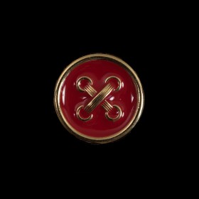 Italian Red and Gold Metal Button – 32L/20mm Italian Red and Gold Metal Button – 32L/20mm