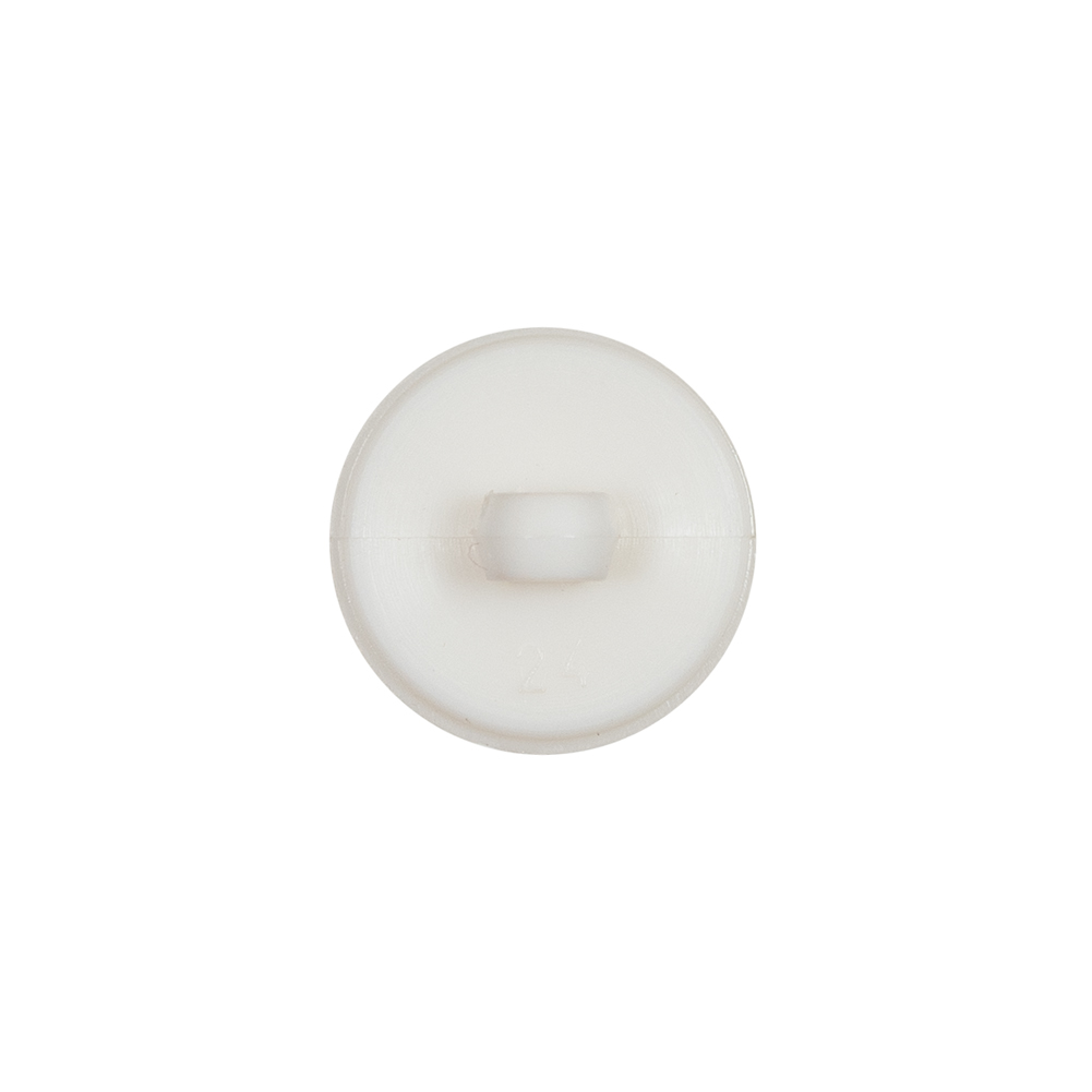 Italian Ivory Floral Nylon Button with Rhinestone Core – 24L/15mm Italian Ivory Floral Nylon Button with Rhinestone Core – 24L/15mm