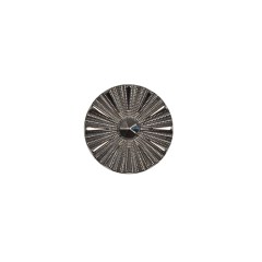 Italian Gunmetal Chrome Plated Floral Nylon Button – 20L/12.5mm Italian Gunmetal Chrome Plated Floral Nylon Button – 20L/12.5mm
