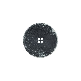 Italian Black and Natural Textured 4-Hole Button – 28L/18mm Italian Black and Natural Textured 4-Hole Button – 28L/18mm