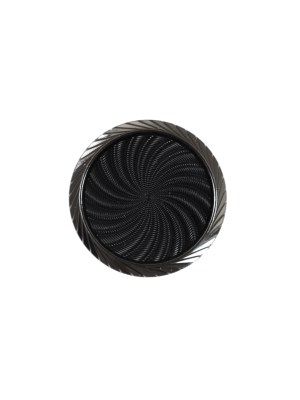 Italian Black and Silver Plastic Shank Back Button – 24L/15mm Italian Black and Silver Plastic Shank Back Button – 24L/15mm