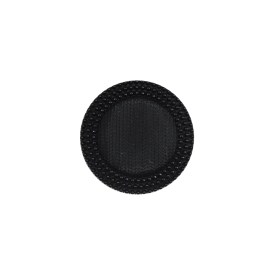 Italian Black Textured Plastic Button – 24L/15mm Italian Black Textured Plastic Button – 24L/15mm