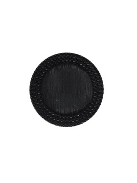 Italian Black Textured Plastic Button – 24L/15mm Italian Black Textured Plastic Button – 24L/15mm
