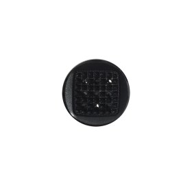 Italian Black Shank Back Plastic Button – 24L/15mm Italian Black Shank Back Plastic Button – 24L/15mm