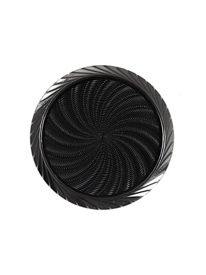 Italian Black and Silver Plastic Shank Back Button – 36L/23mm Italian Black and Silver Plastic Shank Back Button – 36L/23mm