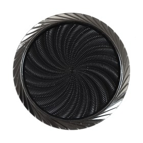 Italian Black and Silver Plastic Shank Back Button – 54L/34mm Italian Black and Silver Plastic Shank Back Button – 54L/34mm