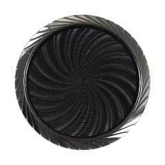 Italian Black and Silver Plastic Shank Back Button – 54L/34mm Italian Black and Silver Plastic Shank Back Button – 54L/34mm