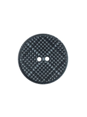 Italian Black and Gray Geometric 2-Hole Button – 32L/20mm Italian Black and Gray Geometric 2-Hole Button – 32L/20mm