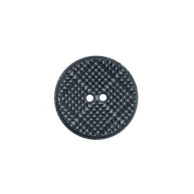 Italian Black and Gray Geometric 2-Hole Button – 32L/20mm Italian Black and Gray Geometric 2-Hole Button – 32L/20mm