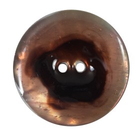 Italian Orange 2-Hole Shell Button – 54L/34mm Italian Orange 2-Hole Shell Button – 54L/34mm
