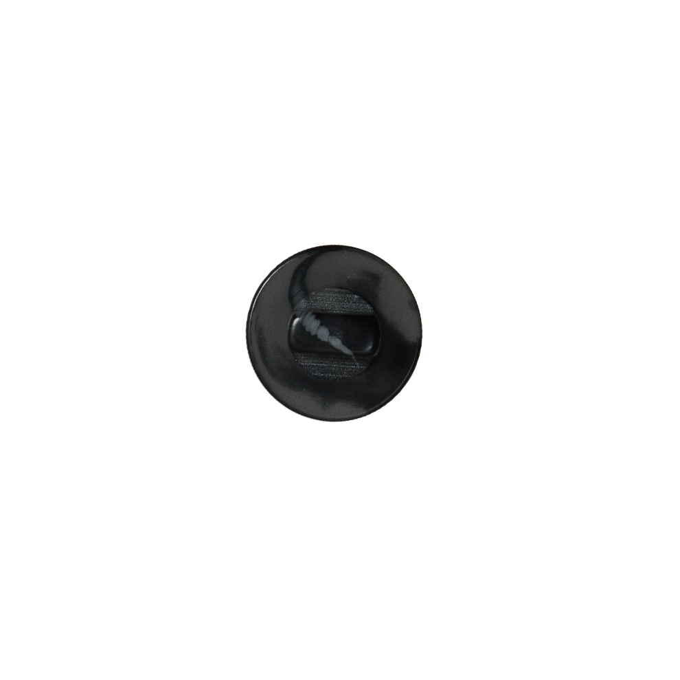 Italian Black Matte Shank Back Button - 16L/10mm