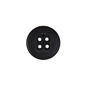 Italian Black Nylon 4-Hole Button – 24L/15mm Italian Black Nylon 4-Hole Button – 24L/15mm