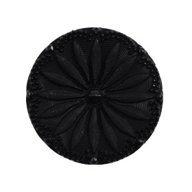 Italian Black Etched Shank Back Button – 44L/28mm Italian Black Etched Shank Back Button – 44L/28mm