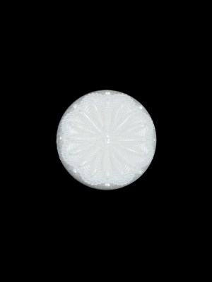 Italian White Floral Nylon Sprayed Button – 20L/12.5mm Italian White Floral Nylon Sprayed Button – 20L/12.5mm