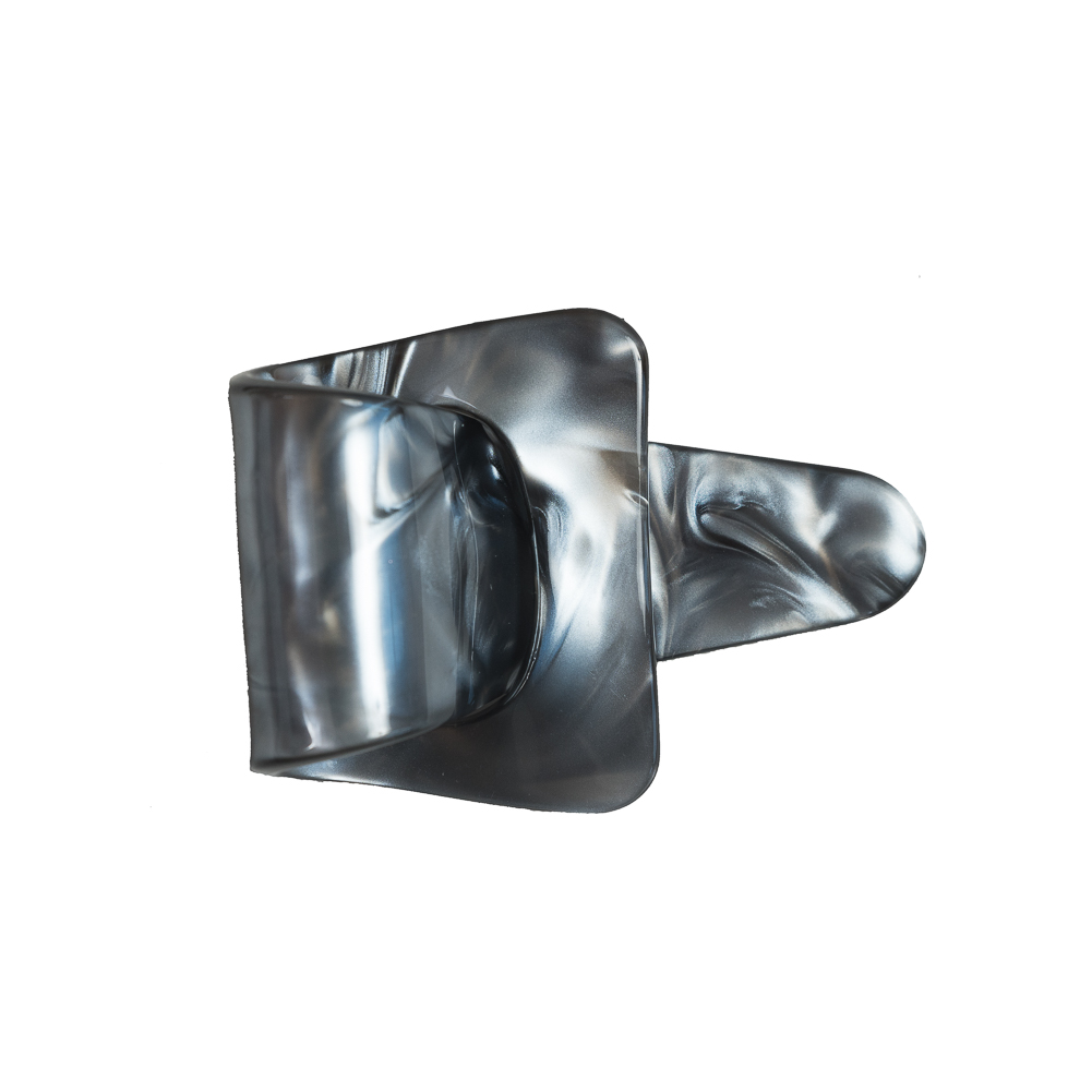 Italian Metallic Gray Marbled Buckle Brooch – 2.5″ Italian Metallic Gray Marbled Buckle Brooch – 2.5″