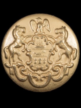 Italian Gold Metal Crest Button – 44L/28mm Italian Gold Metal Crest Button – 44L/28mm