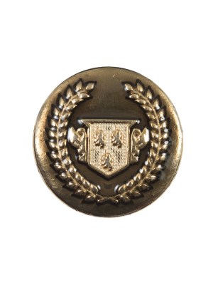 Italian Gold Metal Emblem Button – 36L/23mm Italian Gold Metal Emblem Button – 36L/23mm