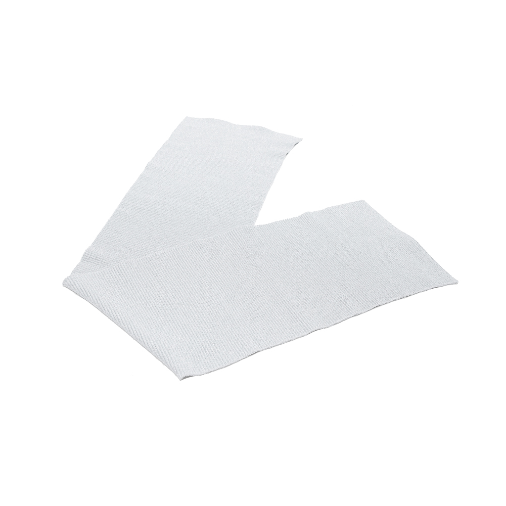 Silver Sparkle Rib Knit Trim – 7″ x 29″ Silver Sparkle Rib Knit Trim – 7″ x 29″