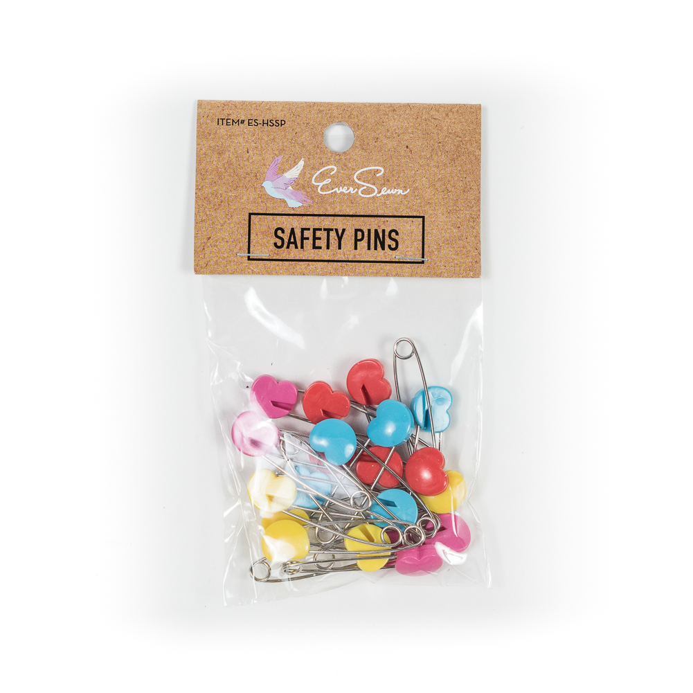 Ever Sewn Safety Pins with Hearts – 20 Count Ever Sewn Safety Pins with Hearts – 20 Count