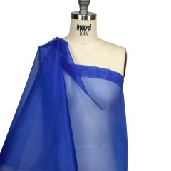 Stiff Polyester Organdy – Royal Blue – Rhiannon Collection Stiff Polyester Organdy – Royal Blue – Rhiannon Collection