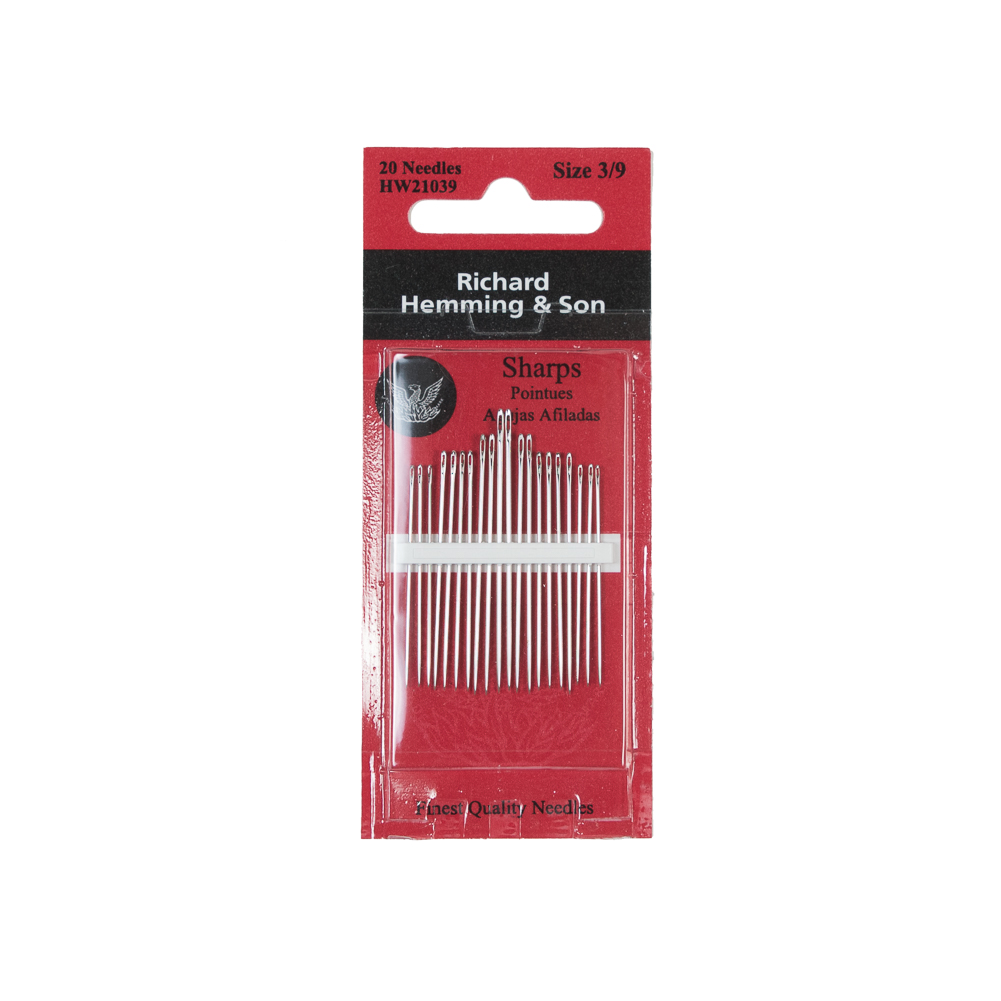 Richard Hemming & Son Sharps – Size 3/9 – 20 Count Richard Hemming & Son Sharps – Size 3/9 – 20 Count