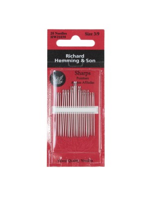 Richard Hemming & Son Sharps – Size 3/9 – 20 Count Richard Hemming & Son Sharps – Size 3/9 – 20 Count