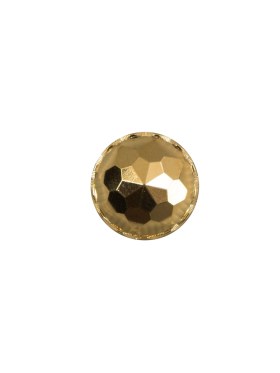 Italian Gold Plated Bevel-Cut Button – 18L/11.5mm Italian Gold Plated Bevel-Cut Button – 18L/11.5mm