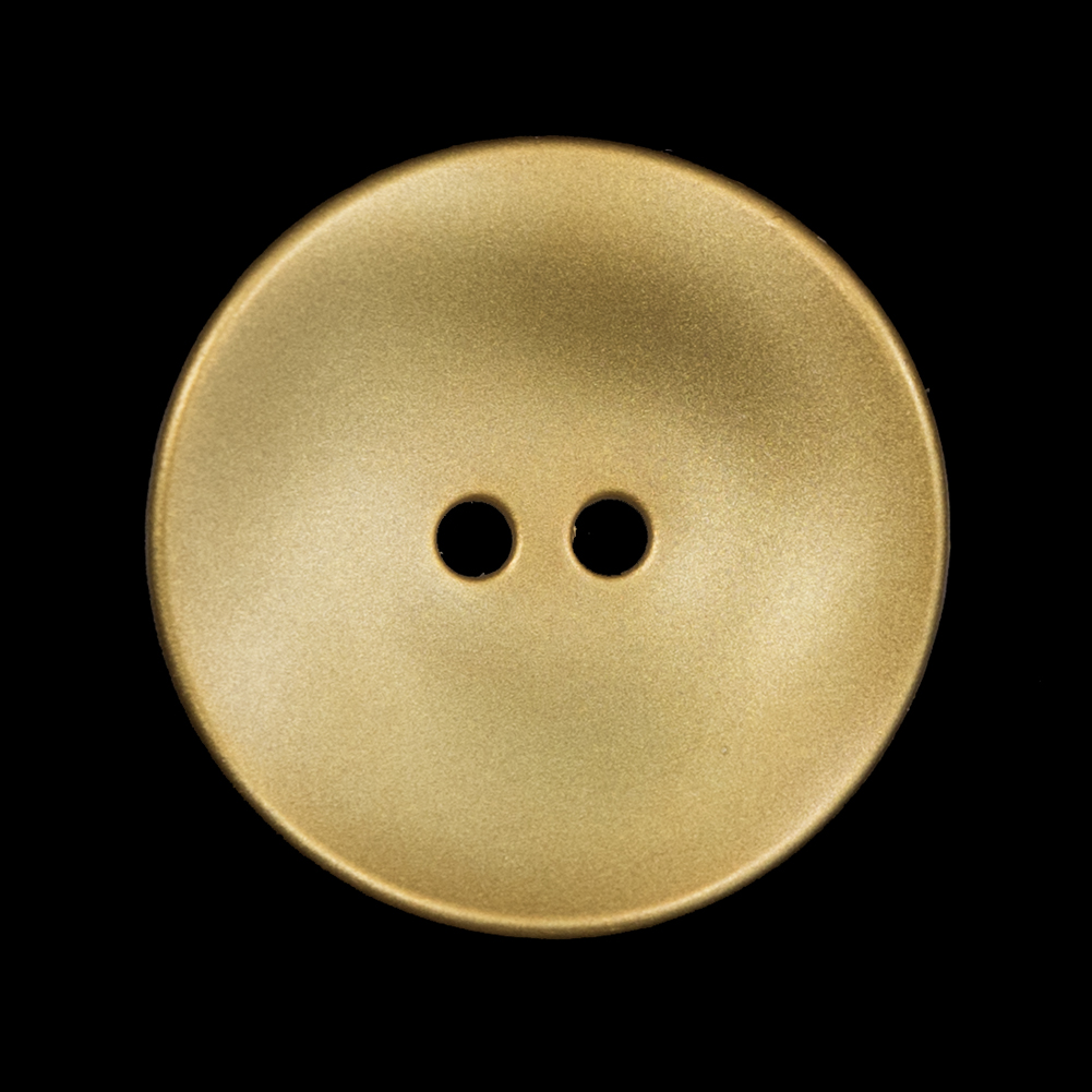 Matte Metallic Gold Concaving 2-Hole Button – 44L/28mm Matte Metallic Gold Concaving 2-Hole Button – 44L/28mm