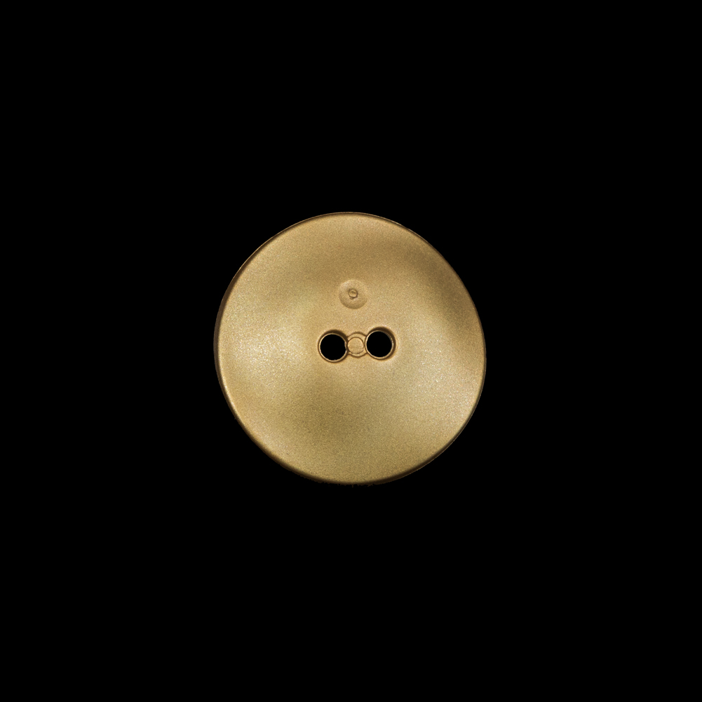 Matte Metallic Gold Concaving 2-Hole Button – 24L/15mm Matte Metallic Gold Concaving 2-Hole Button – 24L/15mm