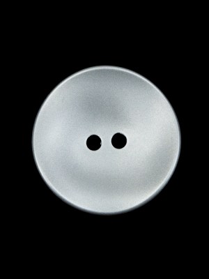Matte Metallic Silver Concaving 2-Hole Button – 36L/23mm Matte Metallic Silver Concaving 2-Hole Button – 36L/23mm