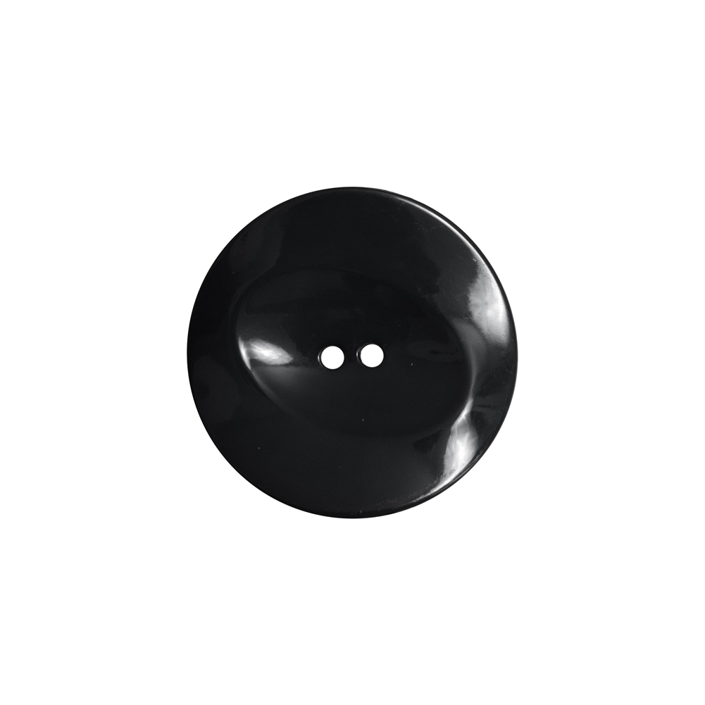 Italian Black Concaved Plastic 2-Hole – 32L/20mm Italian Black Concaved Plastic 2-Hole – 32L/20mm