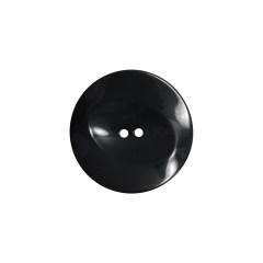 Italian Black Concaved Plastic 2-Hole – 32L/20mm Italian Black Concaved Plastic 2-Hole – 32L/20mm