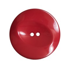 Italian Red Concaved Plastic 2-Hole – 44L/28mm Italian Red Concaved Plastic 2-Hole – 44L/28mm